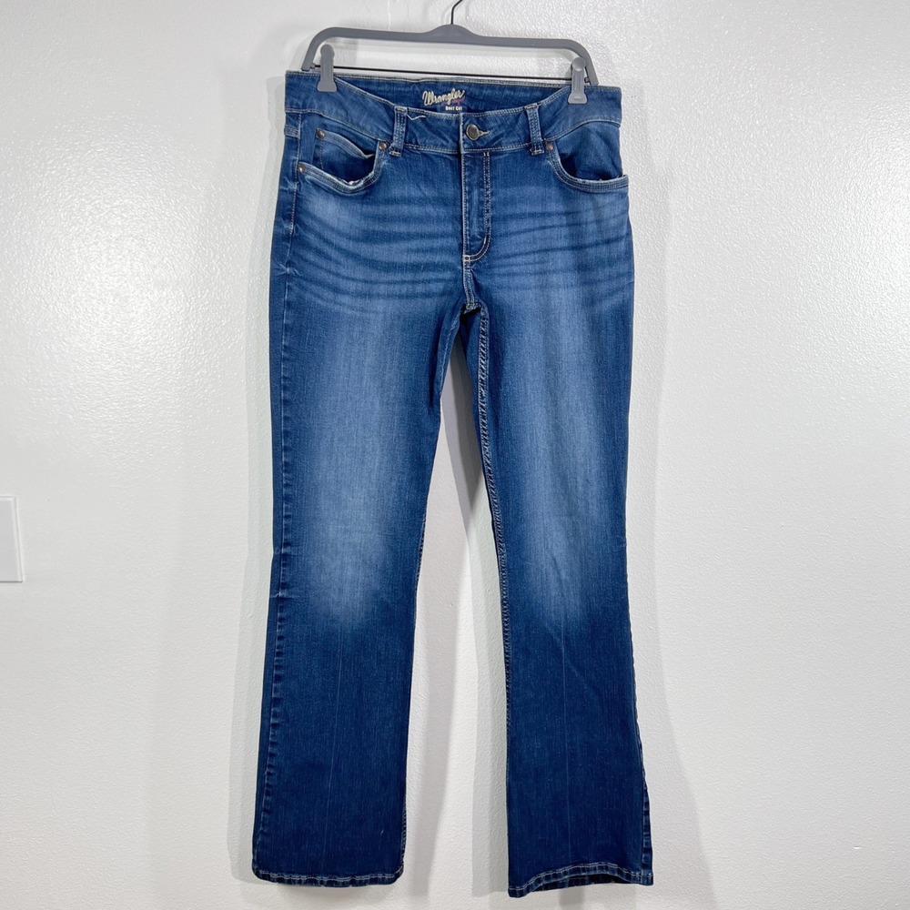 Wrangler Bootcut Jeans Women 13x36 Dark Wash Stretch Denim‎ Classic Western Fit
